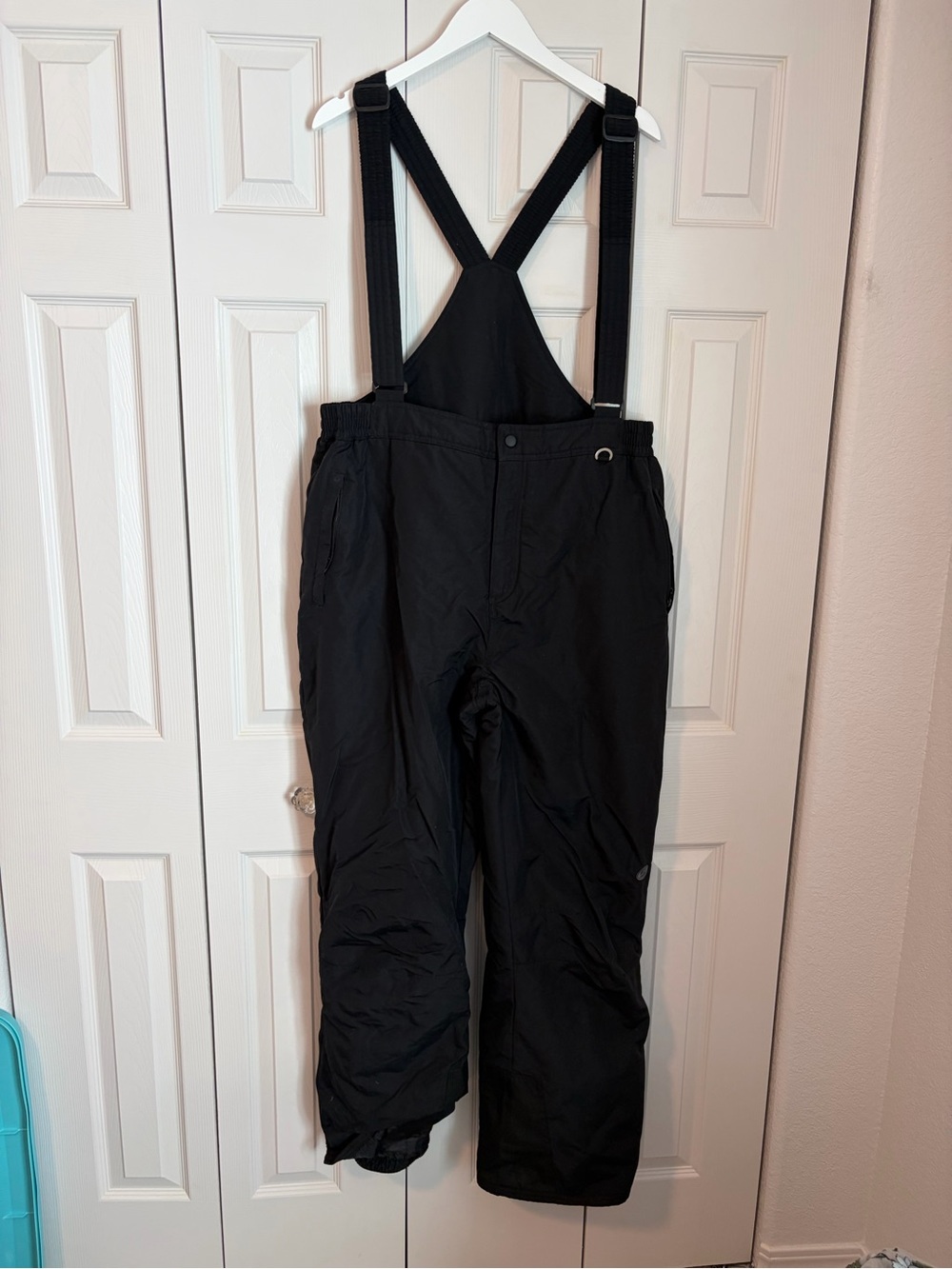Slalom Black Insulated Snow Bib Pants Adjustable Suspenders Sz Xlarge Ski Winter